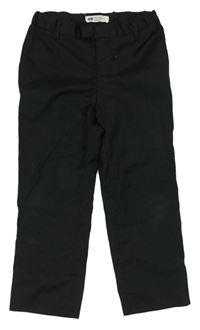 Čierne pruhované slávnostné chino nohavice H&M