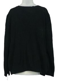 Dámsky čierny sveter so šnurovaním Primark