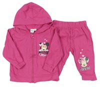 2set- Ružová prepínaci mikina s Minnie a kapucí + Tepláky Disney