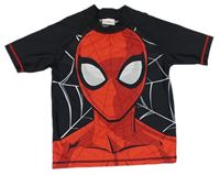 Čierno-červené UV tričko so Spider-manem Marvel
