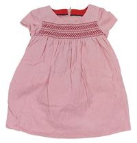 Ružové menšestrové šaty s výšivkami Mini Boden