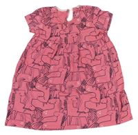 Ružové šaty s jednorožcami F&F