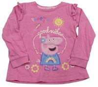 Ružové tričko s Peppa Pig zn. Mothercare