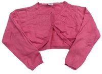 Ružové svetrové bolerko so srdiečkami Kiki&Koko