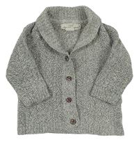 Sivý melírovaný prepínaci sveter s golierikom H&M