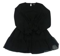 Čierne šifónové šaty New Look