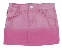 Ružová ombré rifľová sukňa zn. H&M