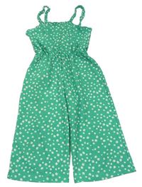 Zelený kvetovaný nohavicový overal Primark