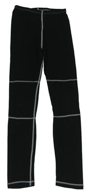 Čierne spodné nohavice