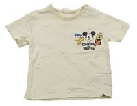 Smotanové tričko s Mickey s kamarády zn. H&M