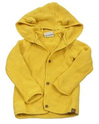 Žltý prepínaci sveter s kapucňou Topolino