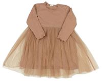 Staroružové šaty s tylovou sukní H&M