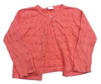 Ružový perforovaný prepínaci sveter F&F