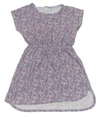 Farebné kvetované bavlnené šaty Yigga