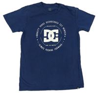 Tmavomodré tričko s logom DC
