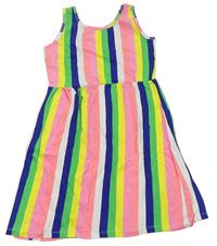 Farebné pruhované bavlnené šaty zn. Pep&Co