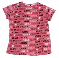 Ružové tričko s nápismi zn. Pep&Co