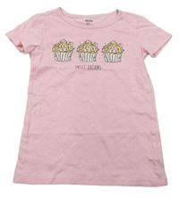 Ružová nočná košeľa s cupcakes Sinsay