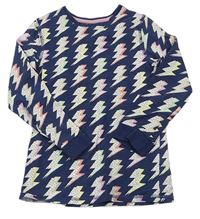 Tmavomodro-farebné pyžamové tričko s bleskami M&S
