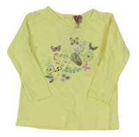 Žlté tričko so síťkou a motýly Orchestra