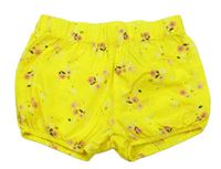 Žlté kvetované ľahké kraťasy zn. H&M