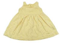 Žlté bodkovaná é bavlnené šaty Primark