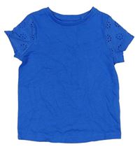 Modré tričko s dirkovaným vzorom F&F