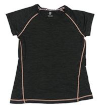 Antracitové melírované športové tričko zn. H&M