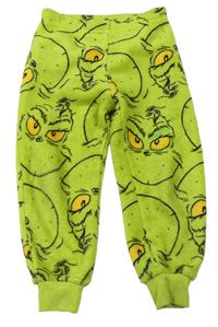 Zelené chlupaté pyžamové kalhoty - Grinch