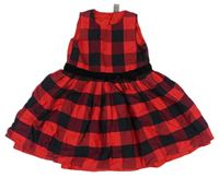 Čierno-červené kockované šaty zn. Pep&Co