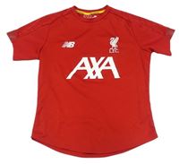 Červené športové futbalové tričko s FC Liverpool New Balance