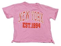 Ružové tričko s nápisom Zara