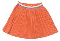 Korálová plisovaná sukňa s pruhmi Mini Boden