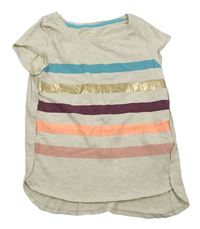 Béžovo-farebné pruhované tričko Jillian´s Closet