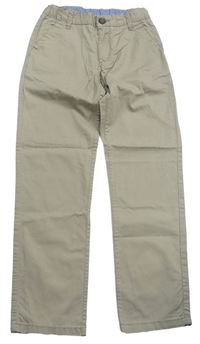 Béžové plátenné chino nohavice zn. H&M