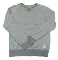 Sivý melírovaný vzorovaný sveter zn. H&M