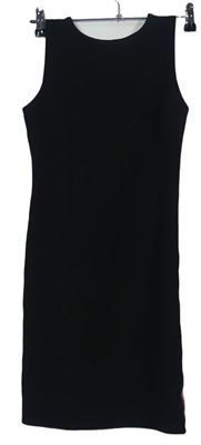 Dámske čierne šaty s pruhmi Primark