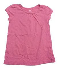Ružové bodkovaná é tričko zn. H&M