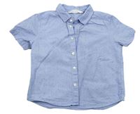 Modro-biela pruhovaná košeľa s bodkami zn. H&M