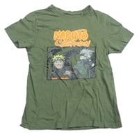 Khaki tričko s Naruto Primark