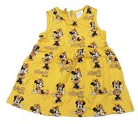 Žlté bavlnené šaty s Minnií zn. Disney