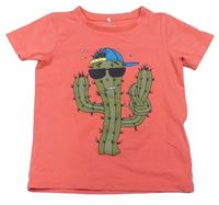 Ružové tričko s kaktusom Name it