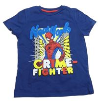 Tmavomodré tričko Spiderman M&S