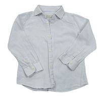 Bielo-svetlomodrá pruhovaná košeľa Zara