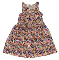 Farebné kvetované šaty zn. H&M