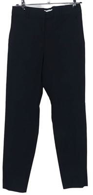 Dámske čierne prúžkované spoločenské nohavice zn. H&M