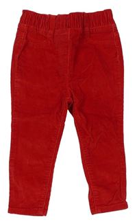 Červené menšestrové nohavice M&Co.