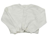 Biely prepínaci sveter so vzorom C&A