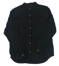 Čierna rebrovaná košeľa Next