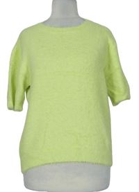 Dámské limetkové chlupaté svetrové tričko zn .Quiz